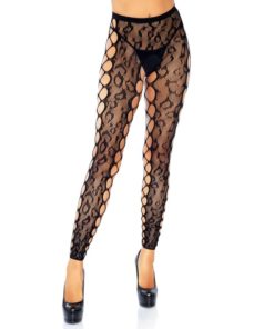 LEG AVENUE - FOOTLESS CROTHLESS TIGHTS ONE SIZE