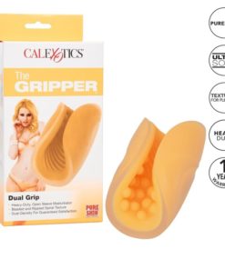 CALEXOTICS - BEADED GRIP MASTURBATOR ORANGE