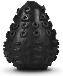 G-VIBE - REUSABLE TEXTURED MASTURBATOR EGG BLACK