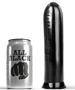 ALL BLACK - DILDO BLACK 19 CM