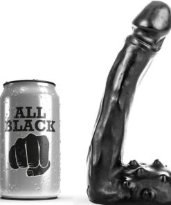 ALL BLACK - DILDO REALISTIC 19 CM