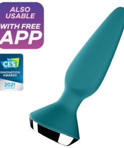 SATISFYER - PLUG ILICIOUS 1 PLUG VIBRATOR GREEN