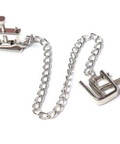 OHMAMA FETISH - METAL SCREW CLAMPS WITH CHAIN