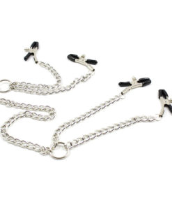 OHMAMA FETISH - 4 NIPPLE Clamps WITH CHAINS