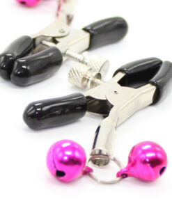 OHMAMA FETISH - NIPPLE CLAMPS WITH PINK BELL