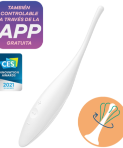 SATISFYER - TWIRLING JOY CLIT TIP VIBRATOR WHITE