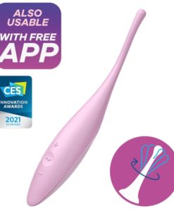 SATISFYER - TWIRLING JOY CLIT TIP VIBRATOR PINK