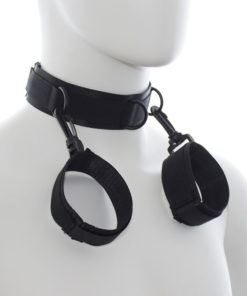OHMAMA FETISH - NYLON HANDCUFFS AND COLLAR