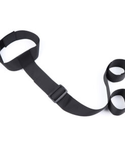 OHMAMA FETISH - WRIST HANDCUFFS AND NYLON COLLAR