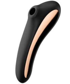 SATISFYER - DUAL KISS AIR PULSE VIBRATOR BLACK