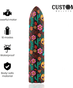 CUSTOM BULLETS - RECHARGEABLE SKULL MAGNETIC BULLET 10 INTENSITIES