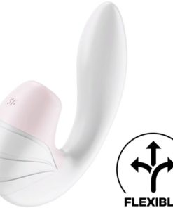 SATISFYER SUPERNOVA AIR PULSE STIMULATOR  VIBRATION - WHITE
