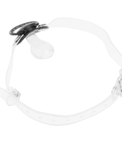 OHMAMA FETISH TRANSPARENT PACIFIER GAG