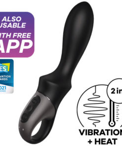 SATISFYER - HEAT CLIMAX ANAL VIBRATOR APP BLACK
