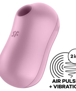 SATISFYER COTTON CANDY AIR PULSE STIMULATOR  VIBRATOR - LILAC