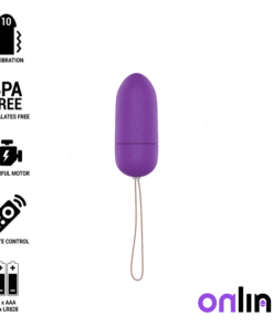 ONLINE - REMOTE CONTROL VIBRATING EGG L PURPLE
