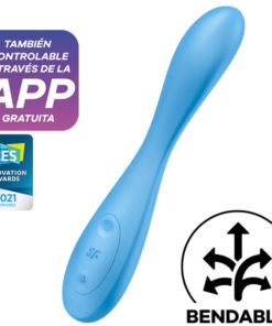SATISFYER - G-SPOT FLEX 4+ MULTI VIBRATOR APP BLUE