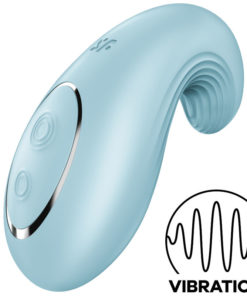 SATISFYER DIPPING DELIGHT LAY-ON VIBRATOR - BLUE