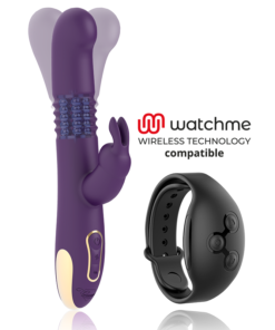 TREASURE - BASTIAN RABBIT UP  DOWN, ROTATOR  VIBRATOR COMPATIBLE WITH WATCHME WIRELESS TECHNOLOGY