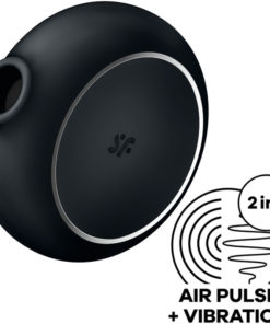 SATISFYER  PRO TO GO 3 DOUBLE AIR PULSE STIMULATOR  VIBRATOR - BLACK