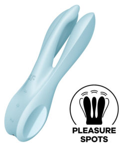 SATISFYER THREESOME 1 VIBRATOR - BLUE