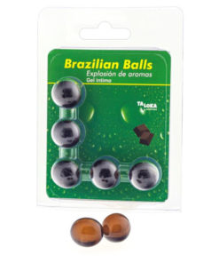 TALOKA - 5 BRAZILIAN BALLS CHOCOLATE INTIMATE GEL