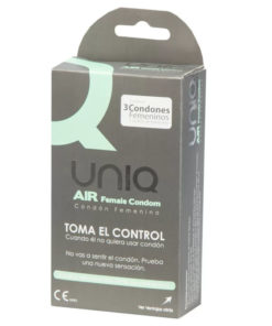 UNIQ - AIR LATEX FREE FEMALE CONDOM 3 UNITS