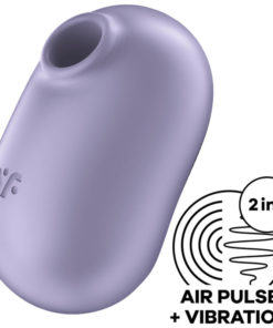 SATISFYER - PRO TO GO 2 ESTIMULADOR Y VIBRADOR DOBLE BEIGE