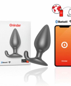 ONINDER - RIO VIBRATING ANAL PLUG BLACK - FREE APP