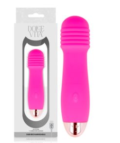 DOLCE VITA - RECHARGEABLE VIBRATOR THREE PINK 7 SPEEDS
