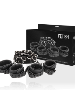 FETISH SUBMISSIVE - LUXURY BED TIES SET WITH NOPRENE LINING