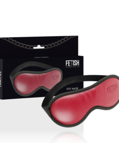 FETISH SUBMISSIVE DARK ROOM - VEGAN LEATHER MASK WITH NEOPRENE LINING
