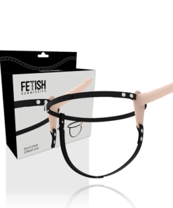 FETISH SUBMISSIVE HARNESS - FLESH SILICONE 15 CM