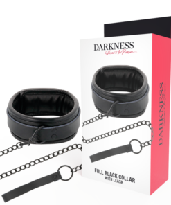DARKNESS - BLACK NECKLACE WITH CHAIN