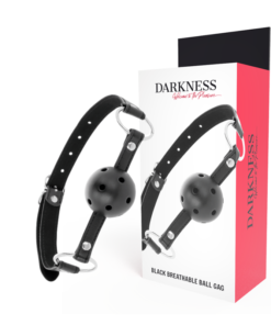 DARKNESS - BLACK BREATHABLE GAG