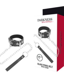 DARKNESS - PENIS RING WITH STRAP
