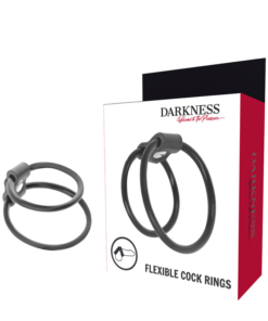 DARKNESS - ENHANCING DUO PENIS RINGS.