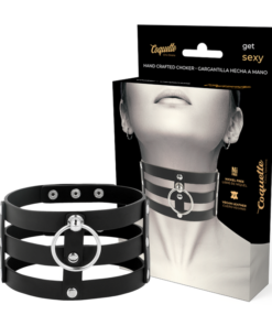 COQUETTE CHIC DESIRE - FETISH STYLE VEGAN LEATHER CHOKER