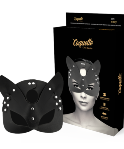COQUETTE CHIC DESIRE - VEGAN LEATHER MASK WITH BUNNY EARS