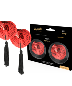 COQUETTE CHIC DESIRE - NIPPLE COVERS RED