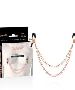 COQUETTE CHIC DESIRE - FANTASY METAL NIPPLE CLIPS WITH CHAIN