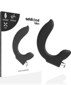 ADDICTED TOYS - PROSTATIC VIBRATOR RECHARGEABLE MODEL 7 - BLACK