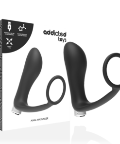 ADDICTED TOYS - PROSTATIC VIBRATOR RECHARGEABLE MODEL 1 - BLACK