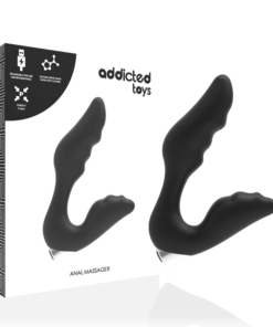 ADDICTED TOYS - PROSTATIC VIBRATOR RECHARGEABLE MODEL 6 - BLACK