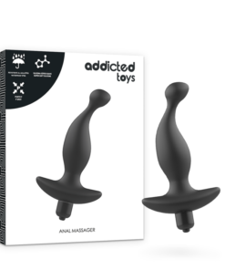 ADDICTED TOYS - ANAL MASSAGER WITH BLACK VIBRATIONMODEL 1