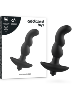 ADDICTED TOYS - ANAL MASSAGER WITH BLACK VIBRATION MODEL 2