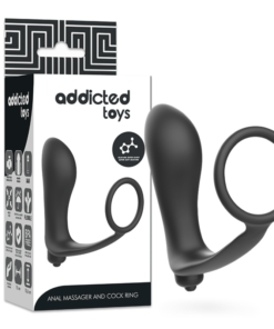 ADDICTED TOYS - VIBRATORY ANAL PLUG WITH PENIS RING
