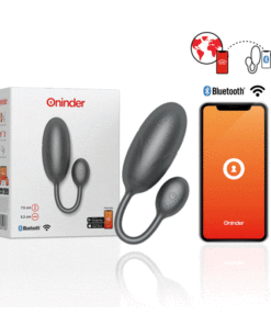 ONINDER - TOKYO VIBRATING EGG BLACK 7.5 X 3.2 CM FREE APP