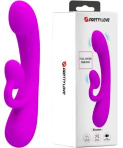 PRETTY LOVE - SINCERE VIBRATOR AND CLITORAL STIMULATING WAVES PURPLE SILICONE
