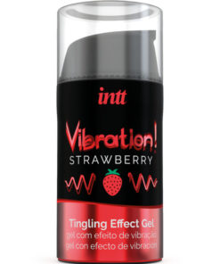 INTT - POWERFUL INTIMATE STIMULANT LIQUID VIBRATING GEL STRAWBERRY 15 ML